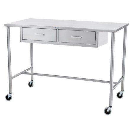 Blickman Sawyer Instrument Table 20"W x 34"H x 16"D w/H-Brace 7840SS